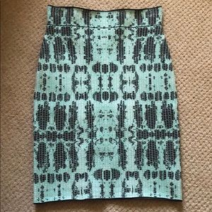 BCBG Snakeskin Look Bandage Skirt